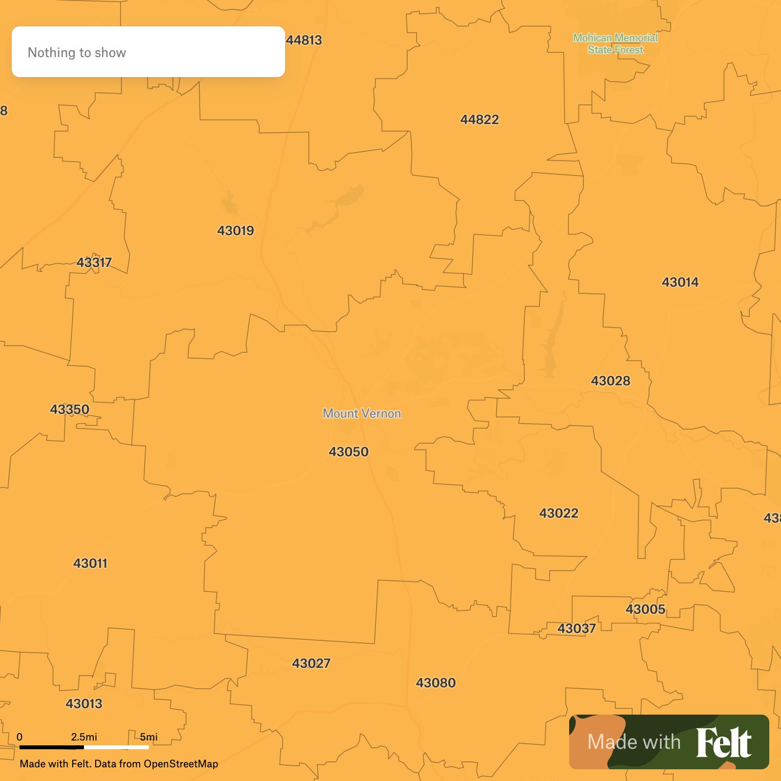 43050 zip code map
