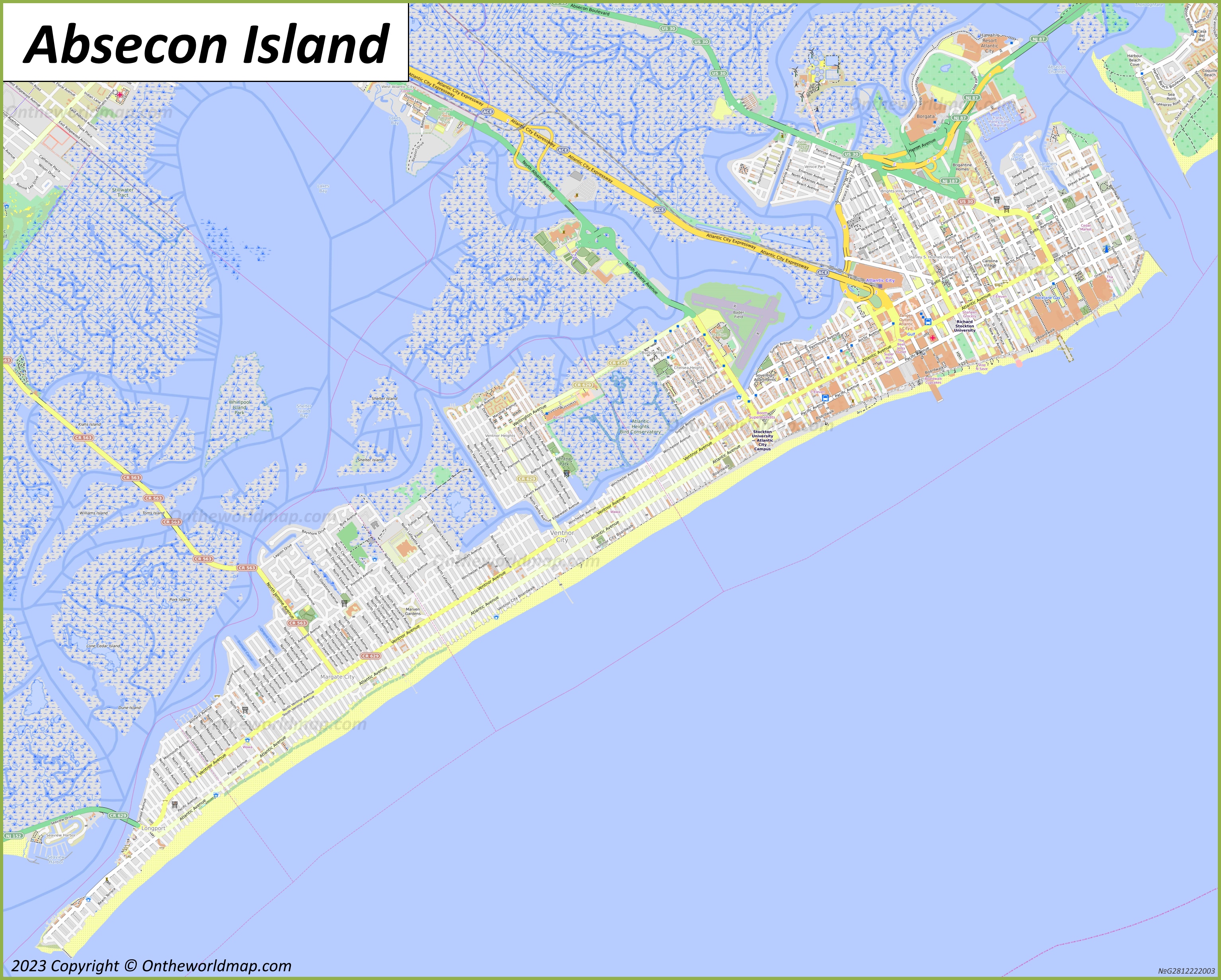 Absecon commute map