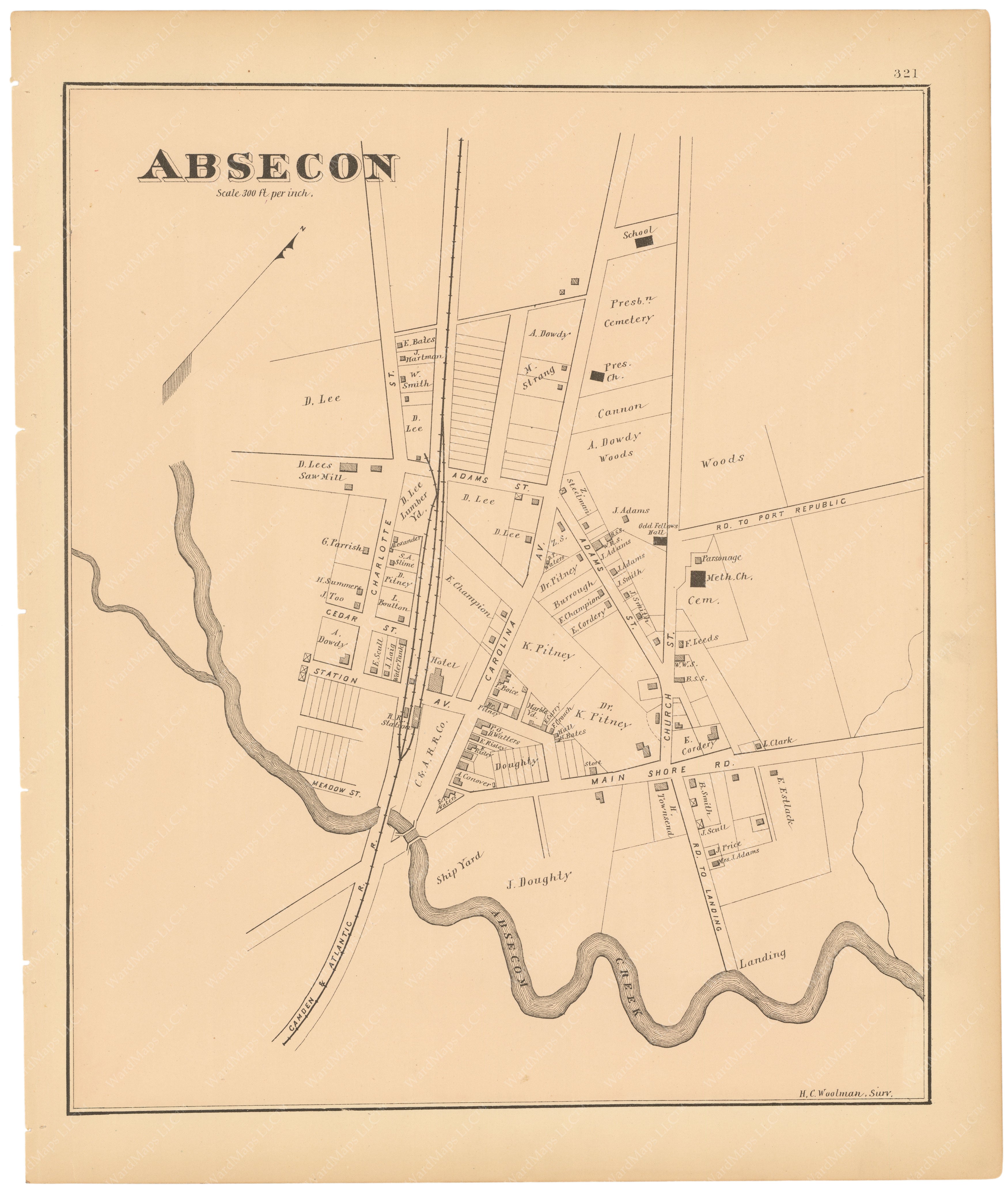 Absecon neighborhood map