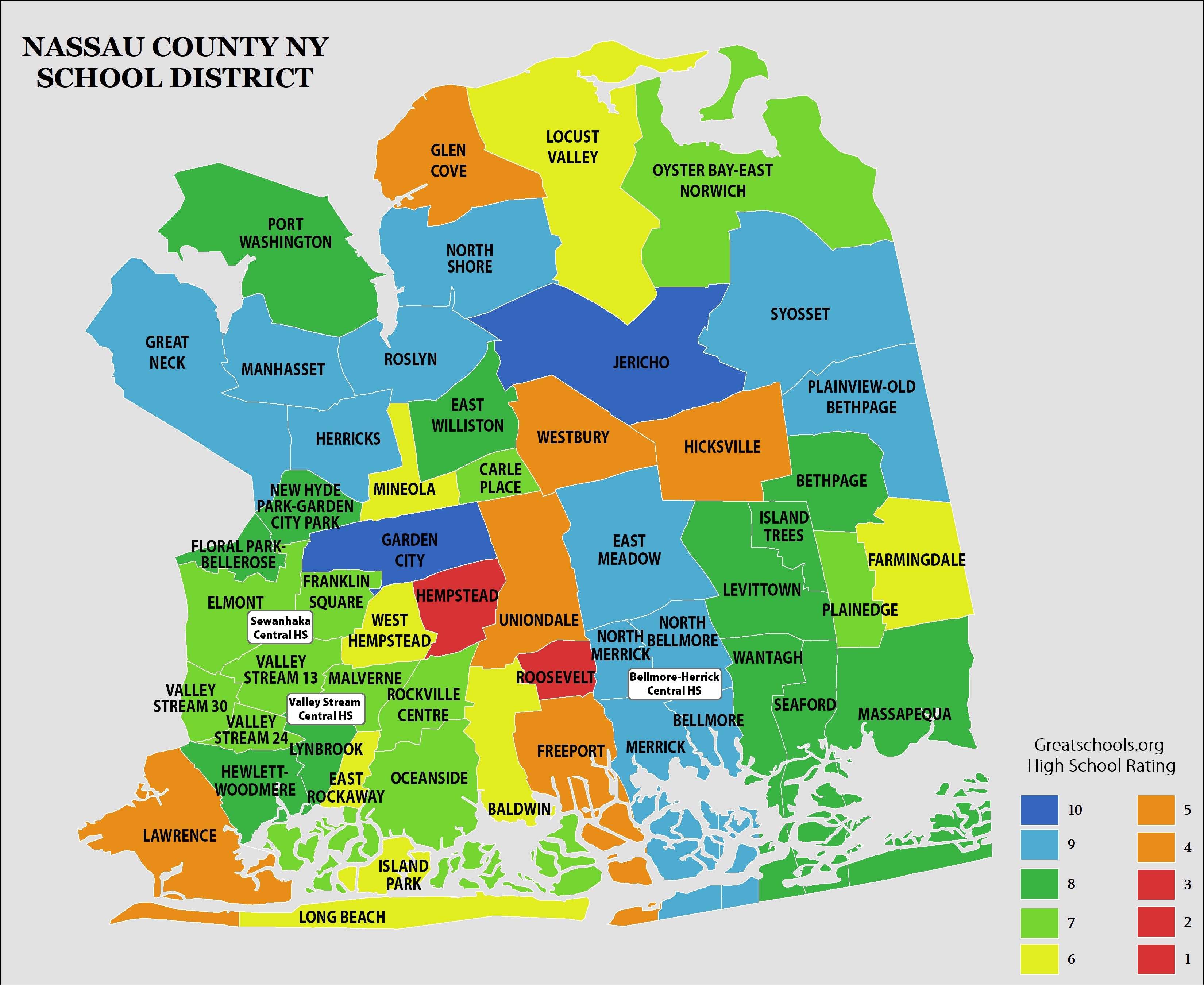 Bellerose school district map