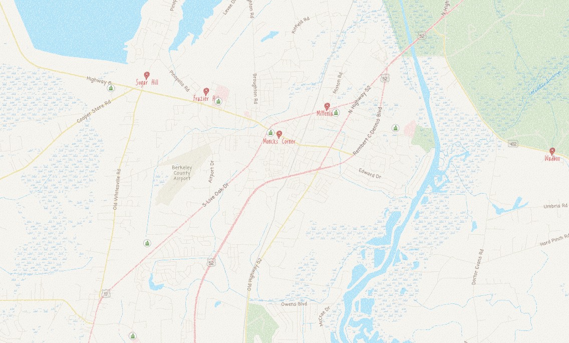 Berkeley County schools map