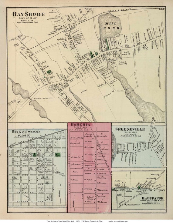 Brentwood Islip map