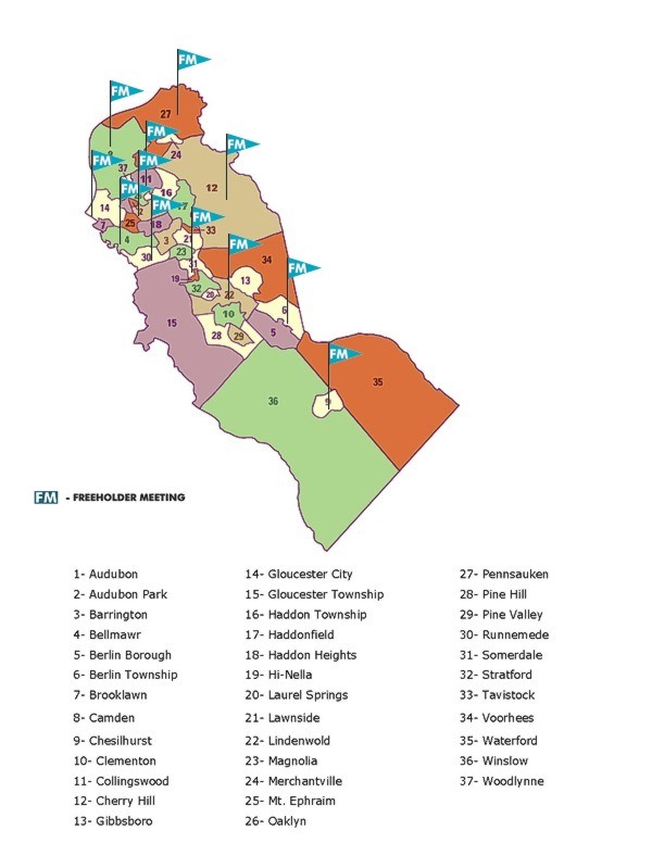 Camden County towns comparison