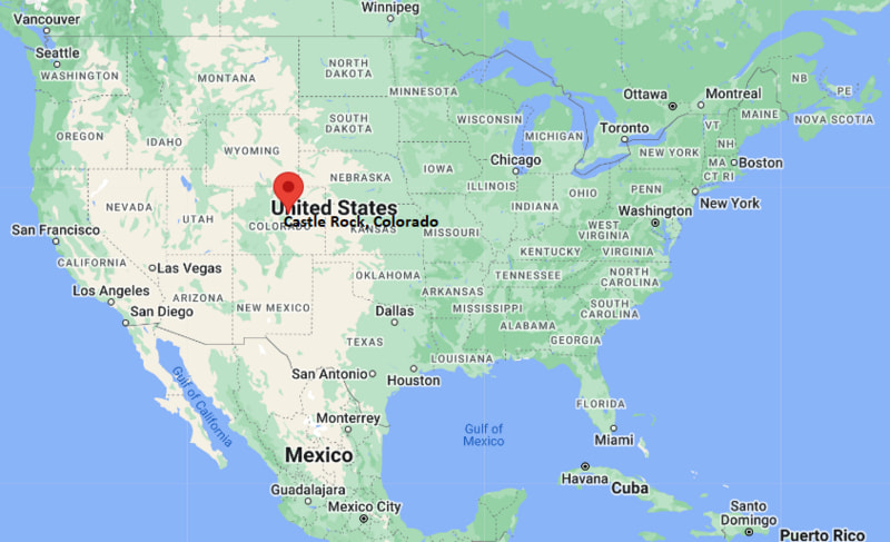 Castle Rock Colorado map