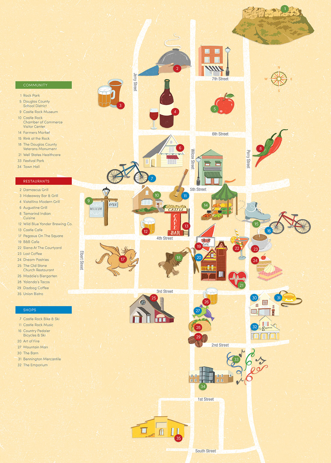 Castle Rock schools map