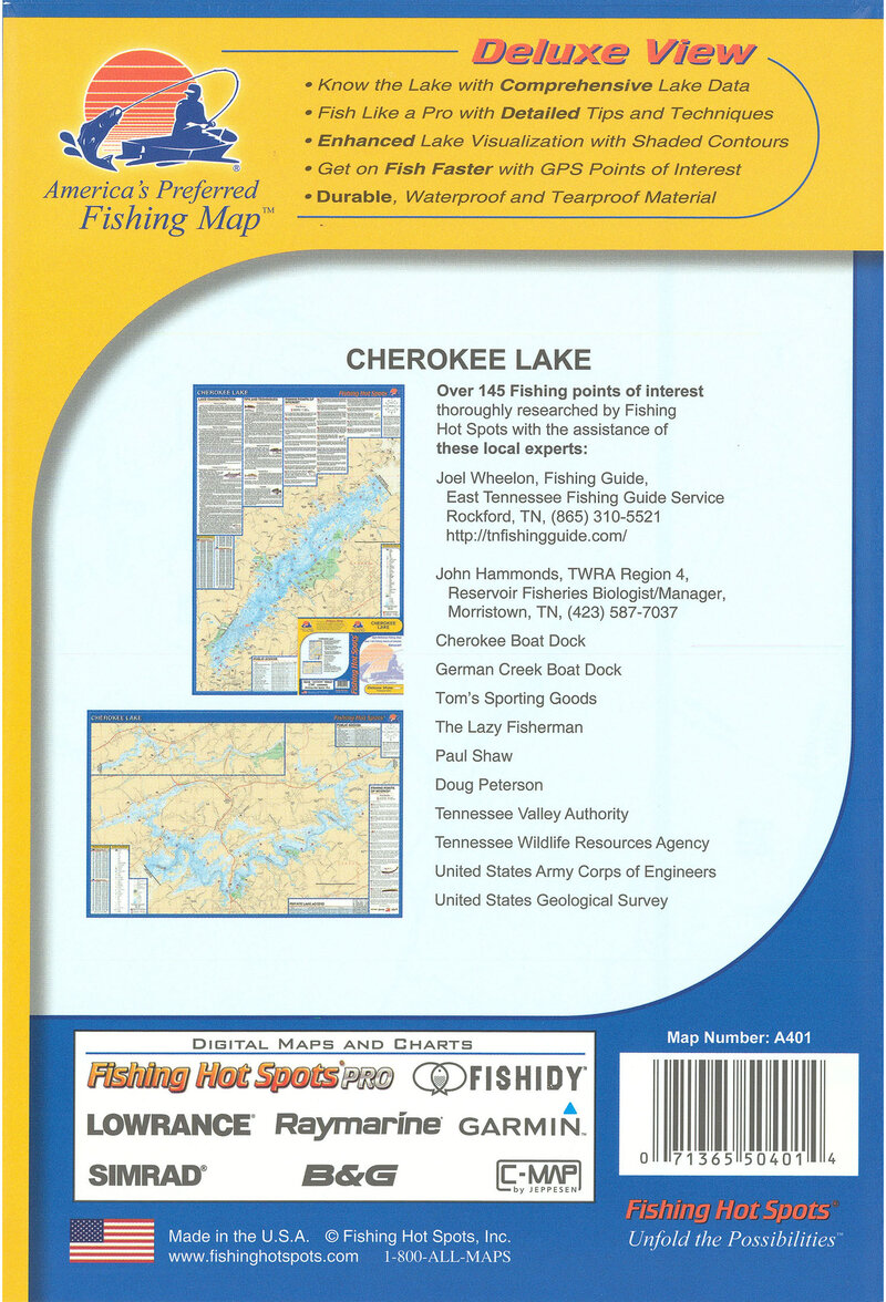 Cherokee Lake spec sheet