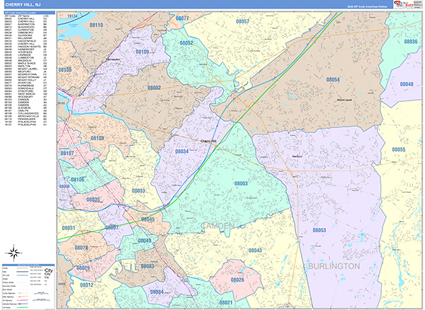 Cherry Hill New Jersey map
