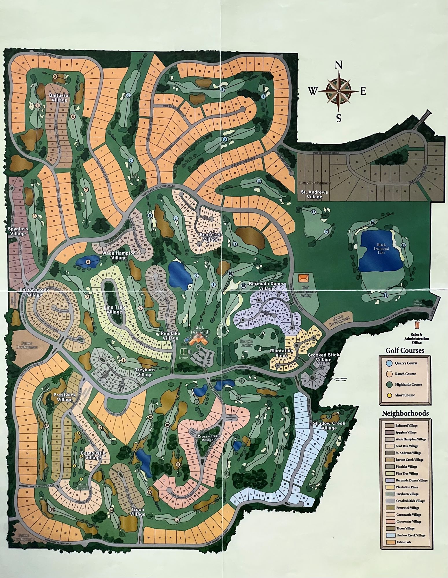 Citrus County golf communities map