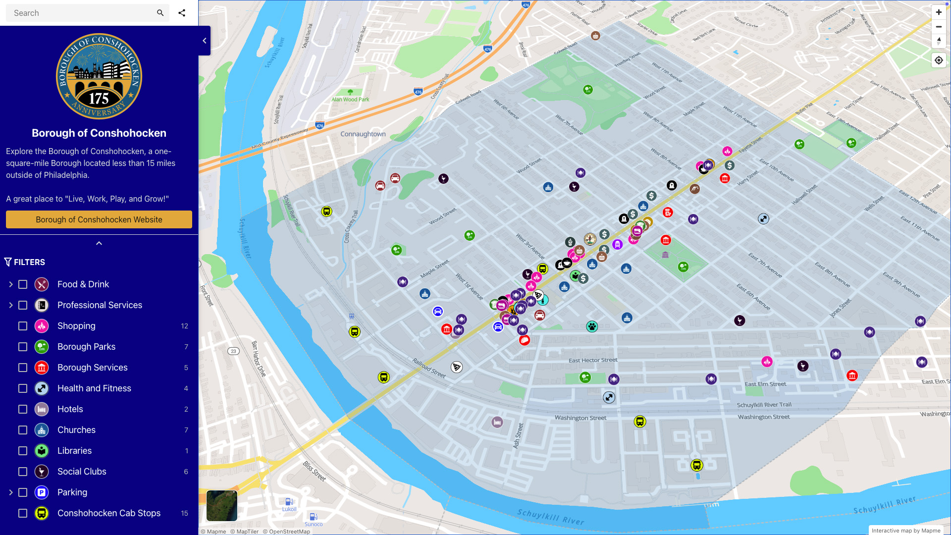 Conshohocken location map