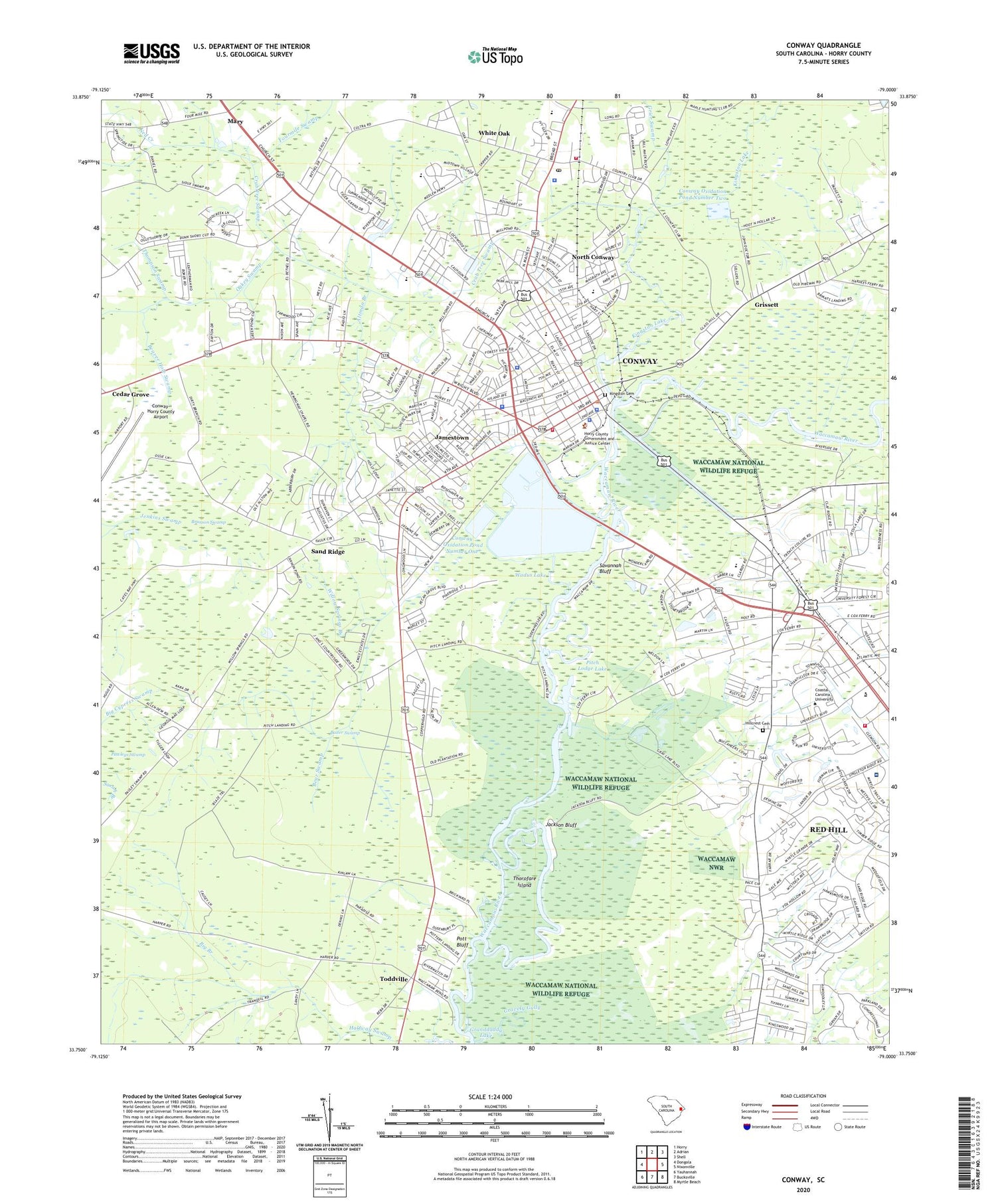 Conway neighborhoods map
