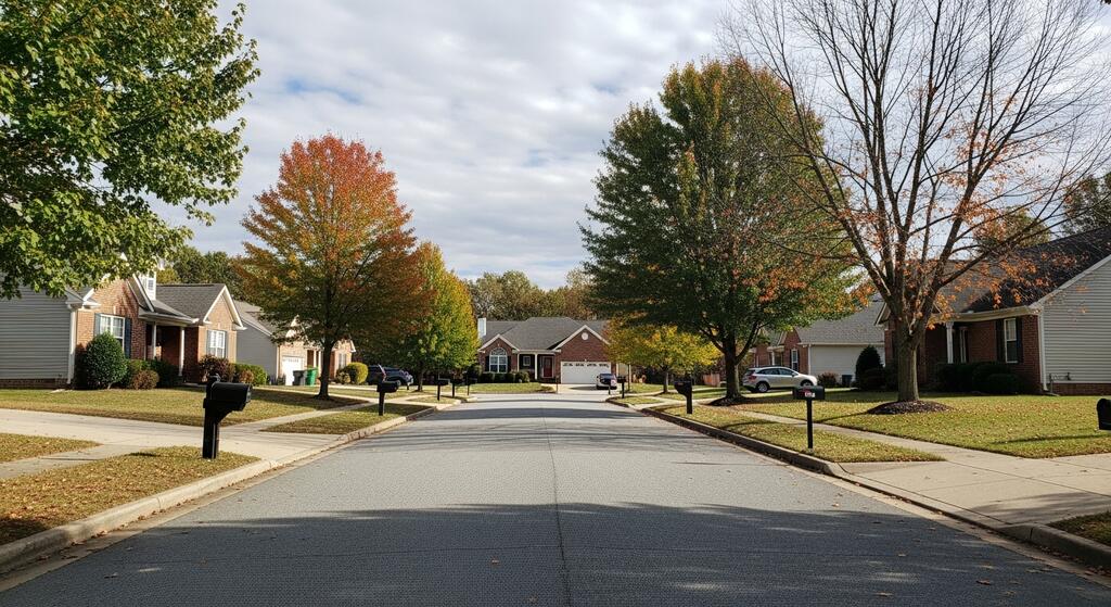 Dale City rowhouses street
