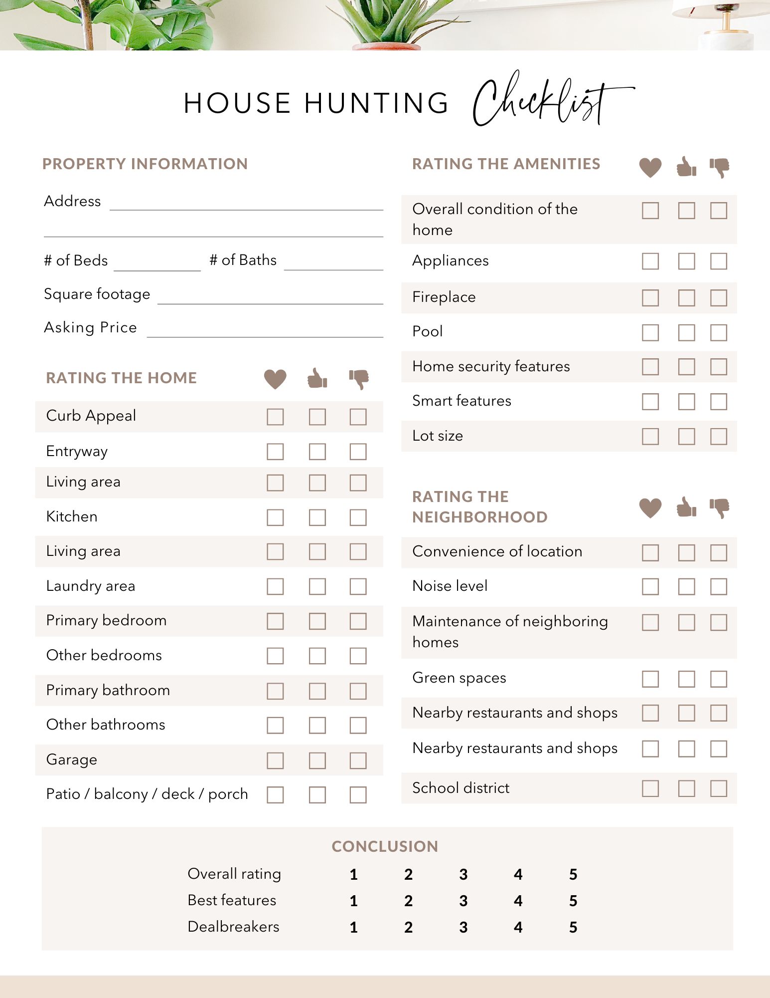Delmar home buyers checklist
