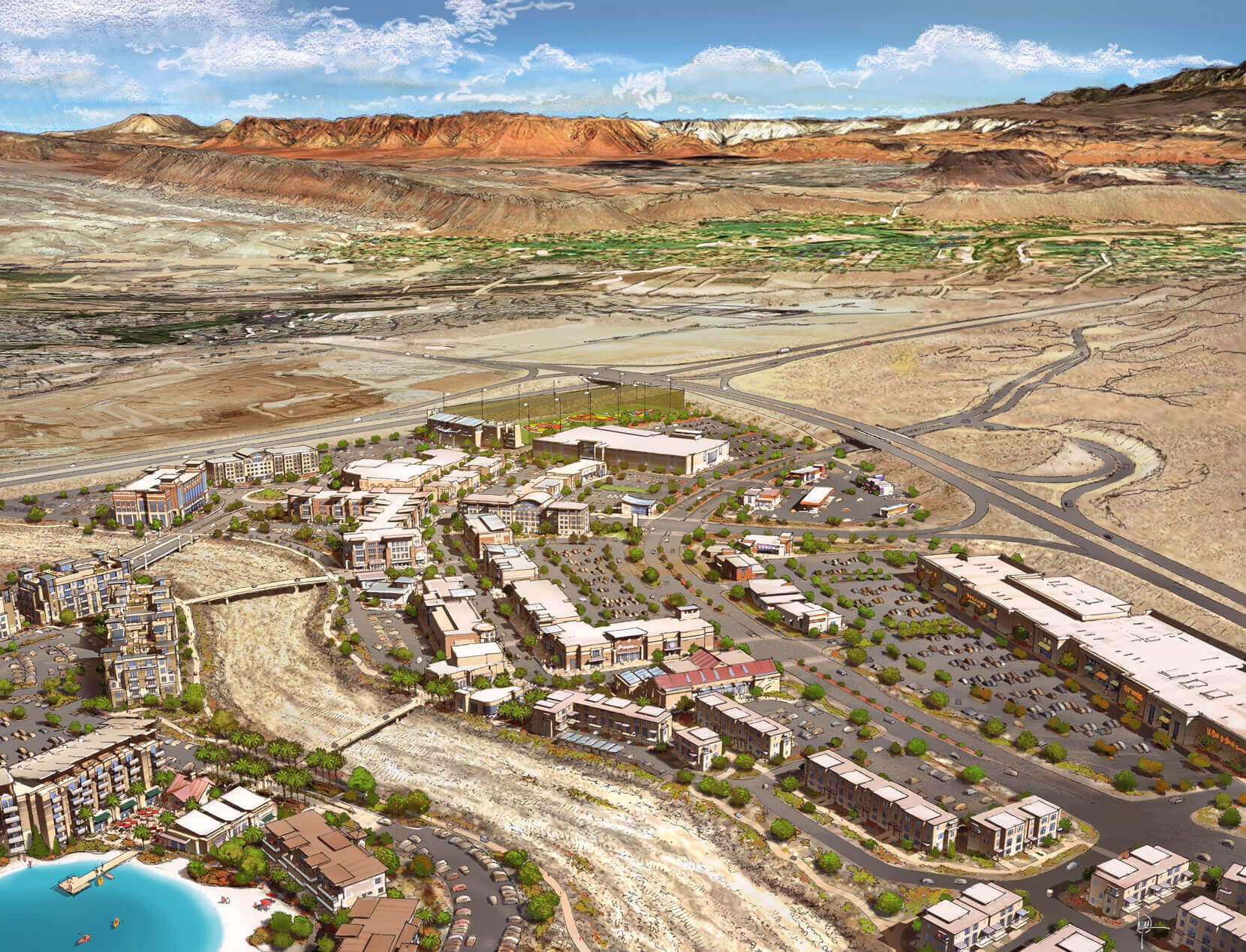 Desert Color aerial site