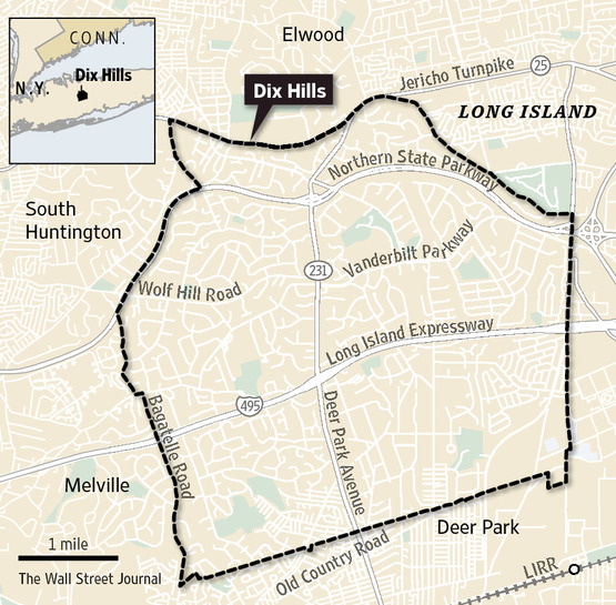Dix Hills population chart
