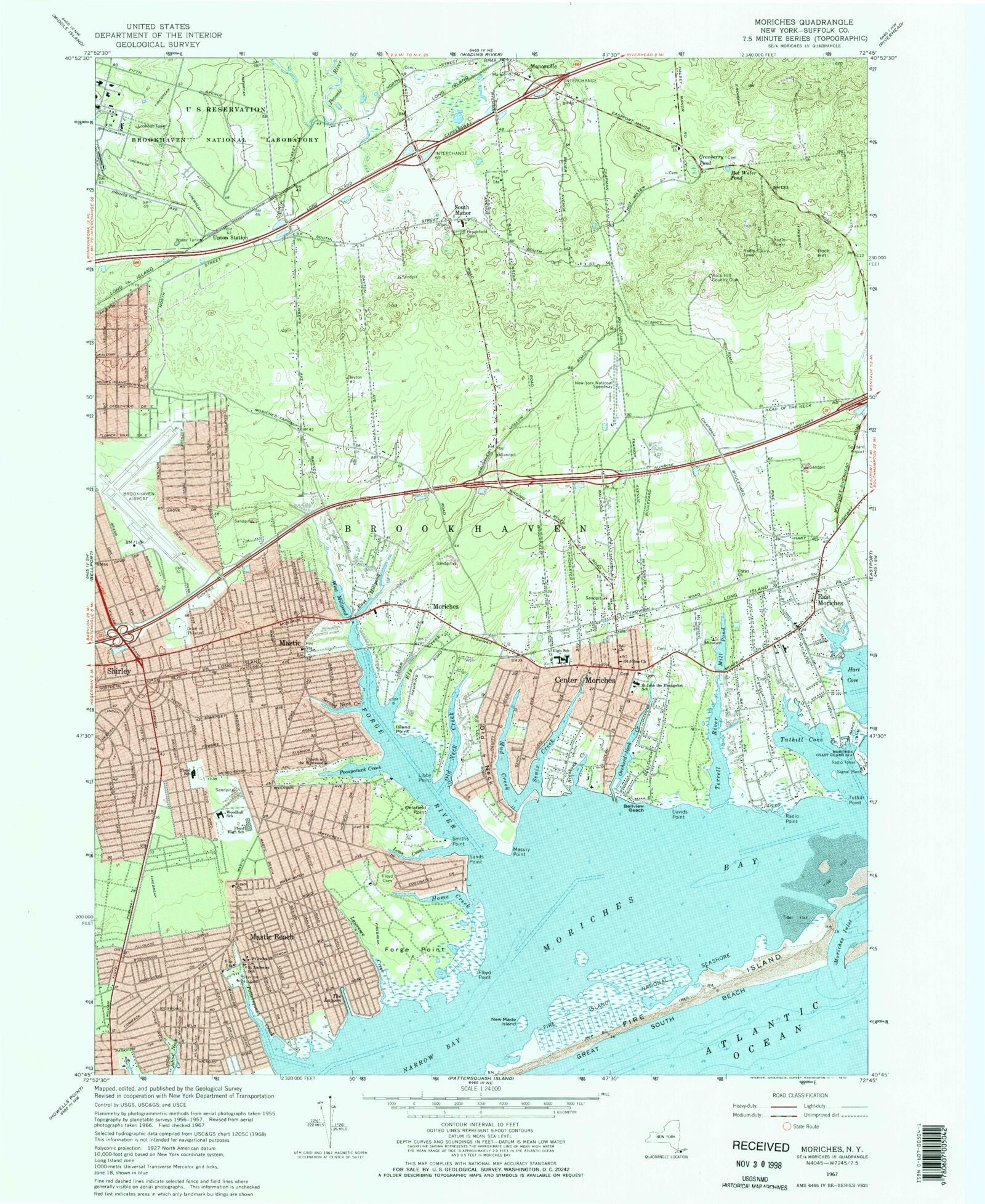 East Moriches map location