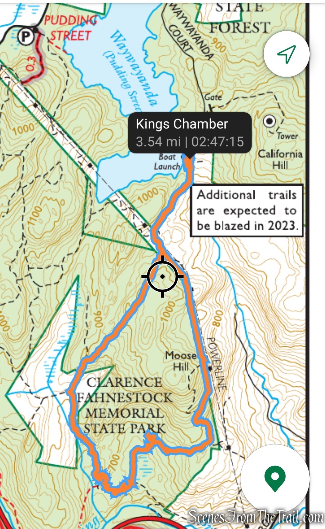 Fahnestock state park trail