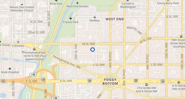 Foggy Bottom neighborhood map