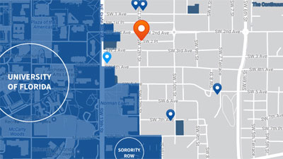 Gainesville neighborhood map