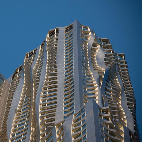 Gehry facade bay windows