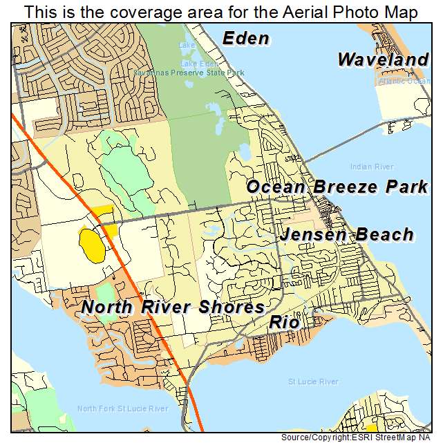 Jensen Beach town map