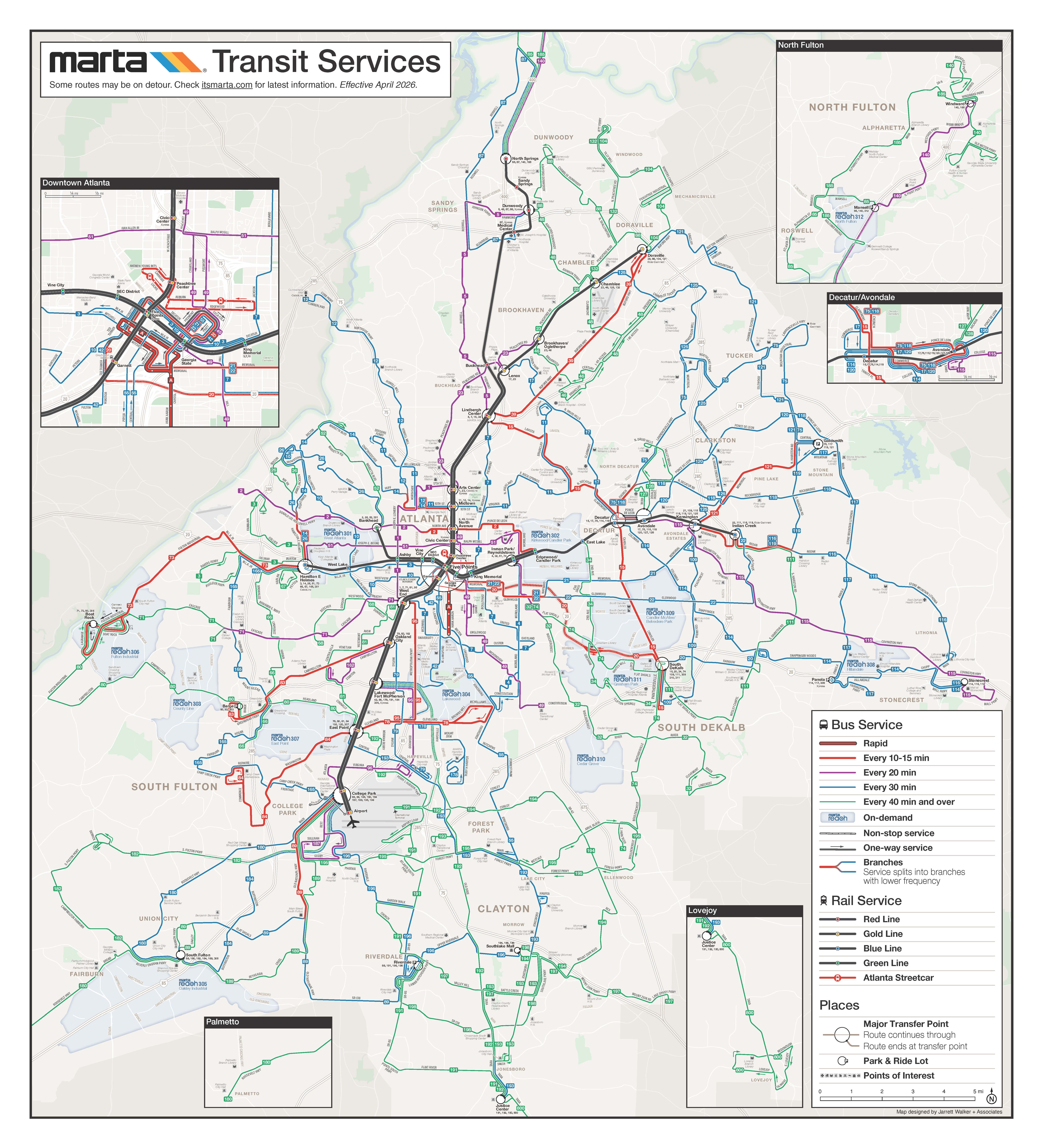 MARTA transit map