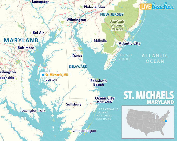 MD Route 33 peninsula map