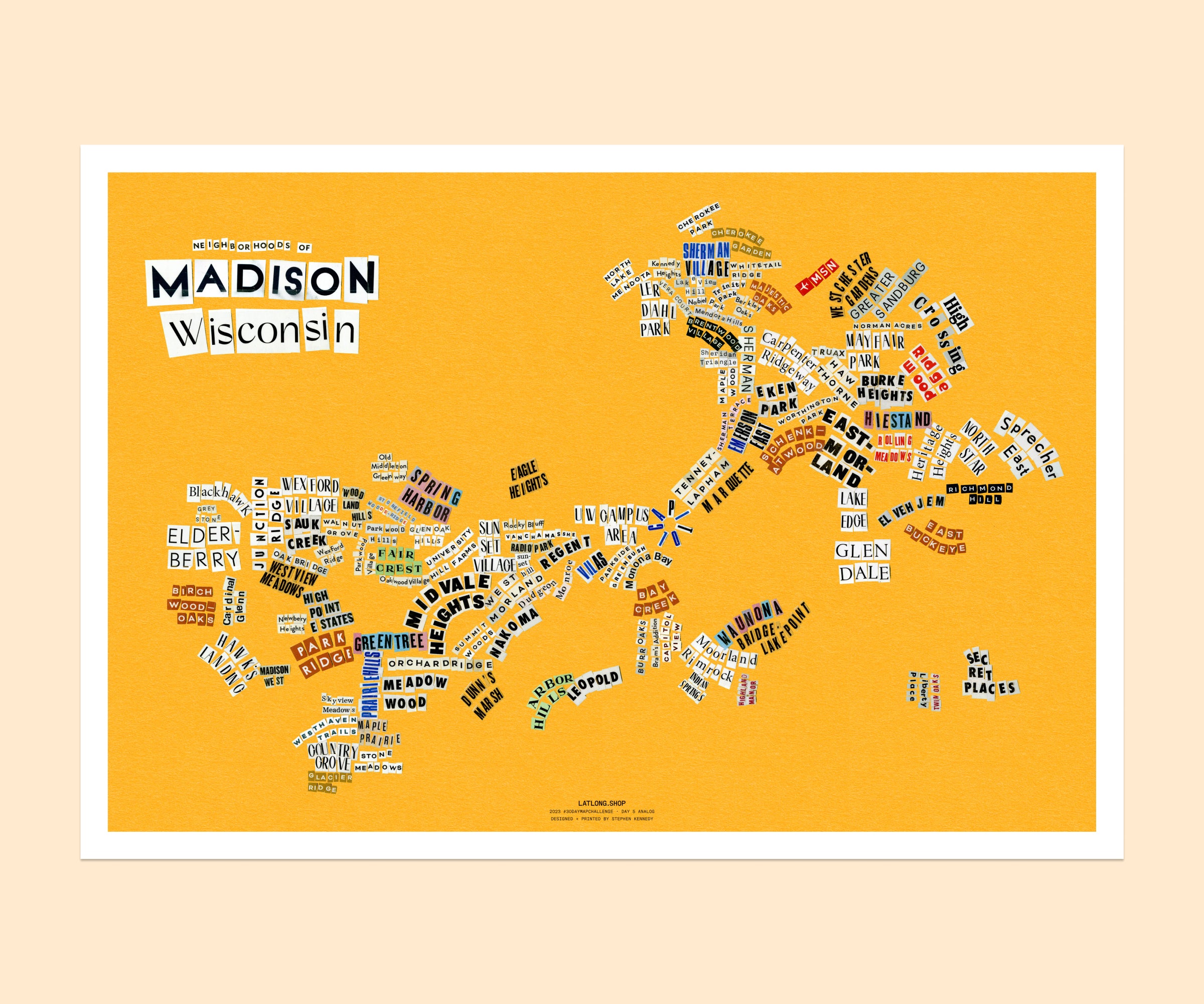 Madison neighborhood map