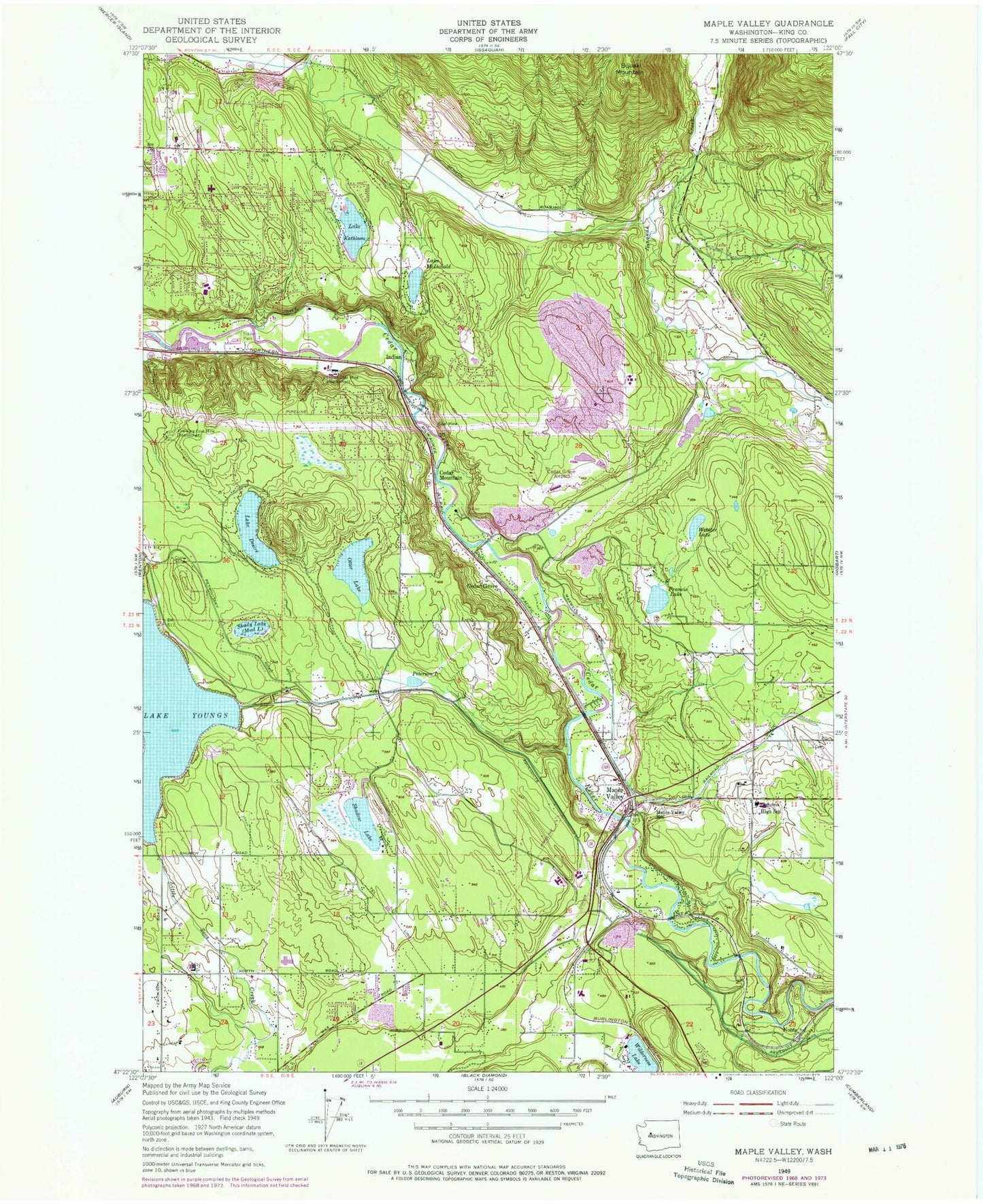 Maple Valley Washington map