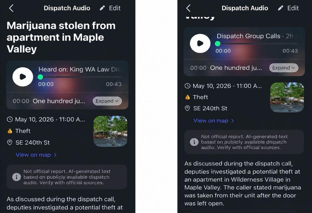 Maple Valley crime statistics