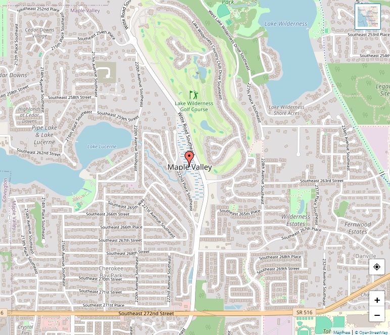 Maple Valley neighborhoods map