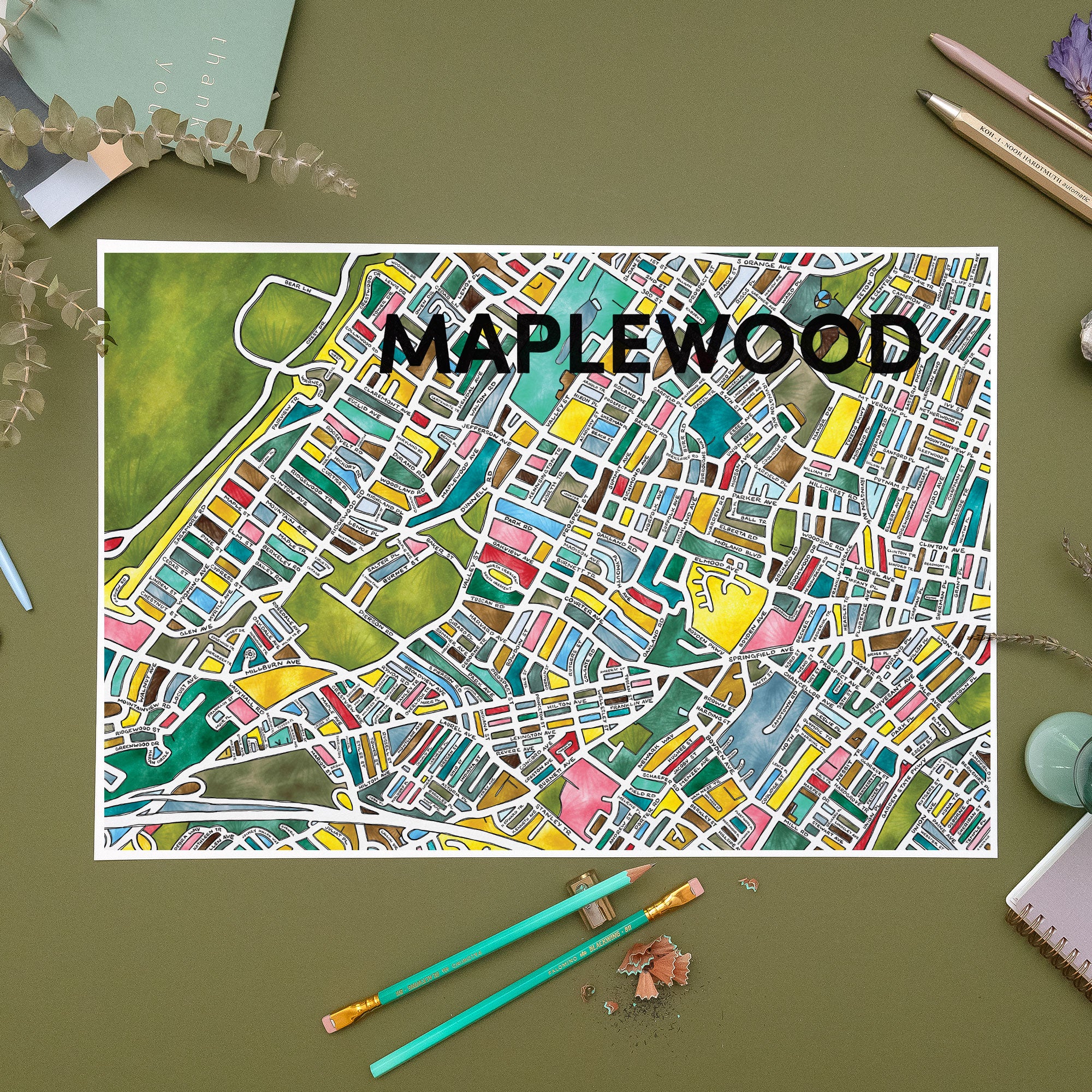 Maplewood NJ map location