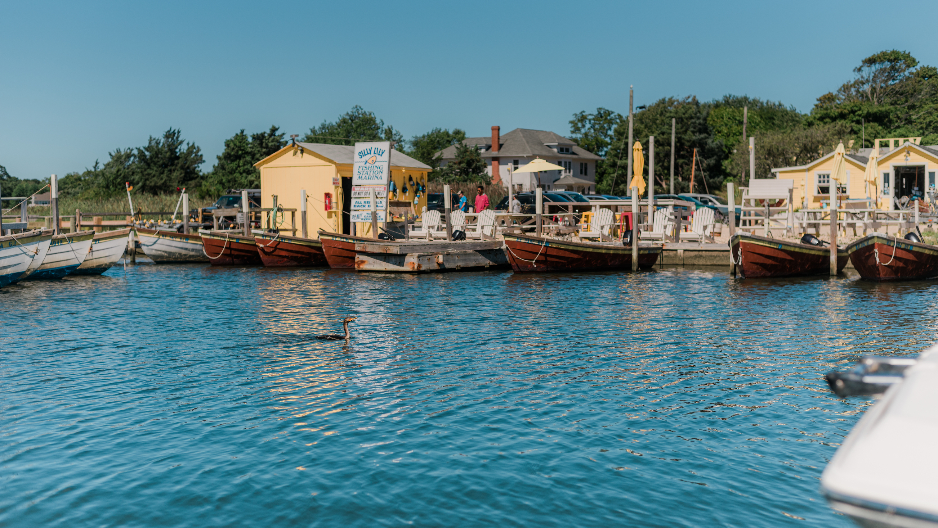 Moriches Bay waterfront dock