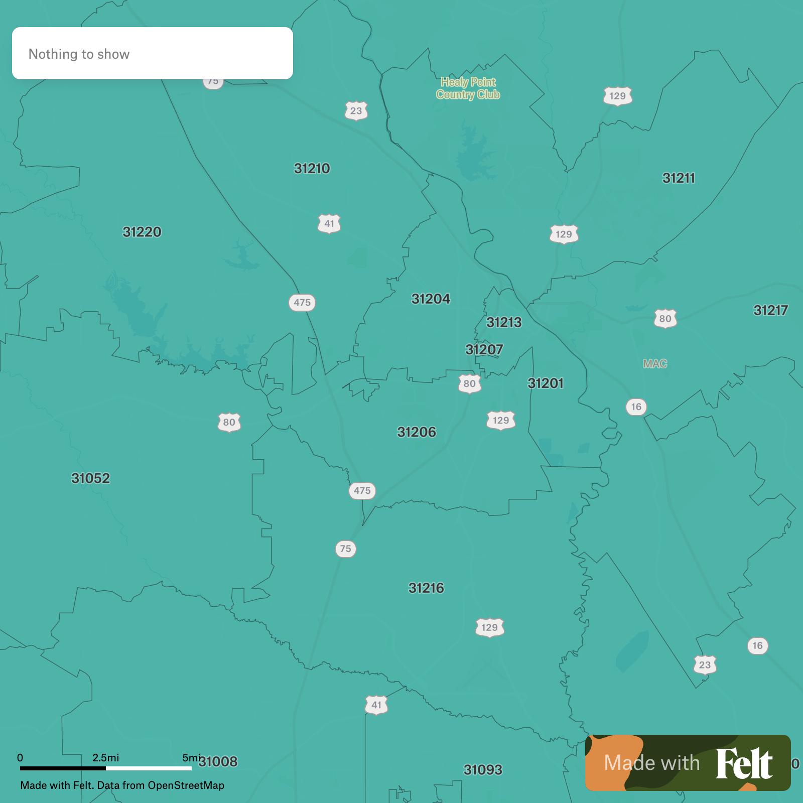 Newton zip code map