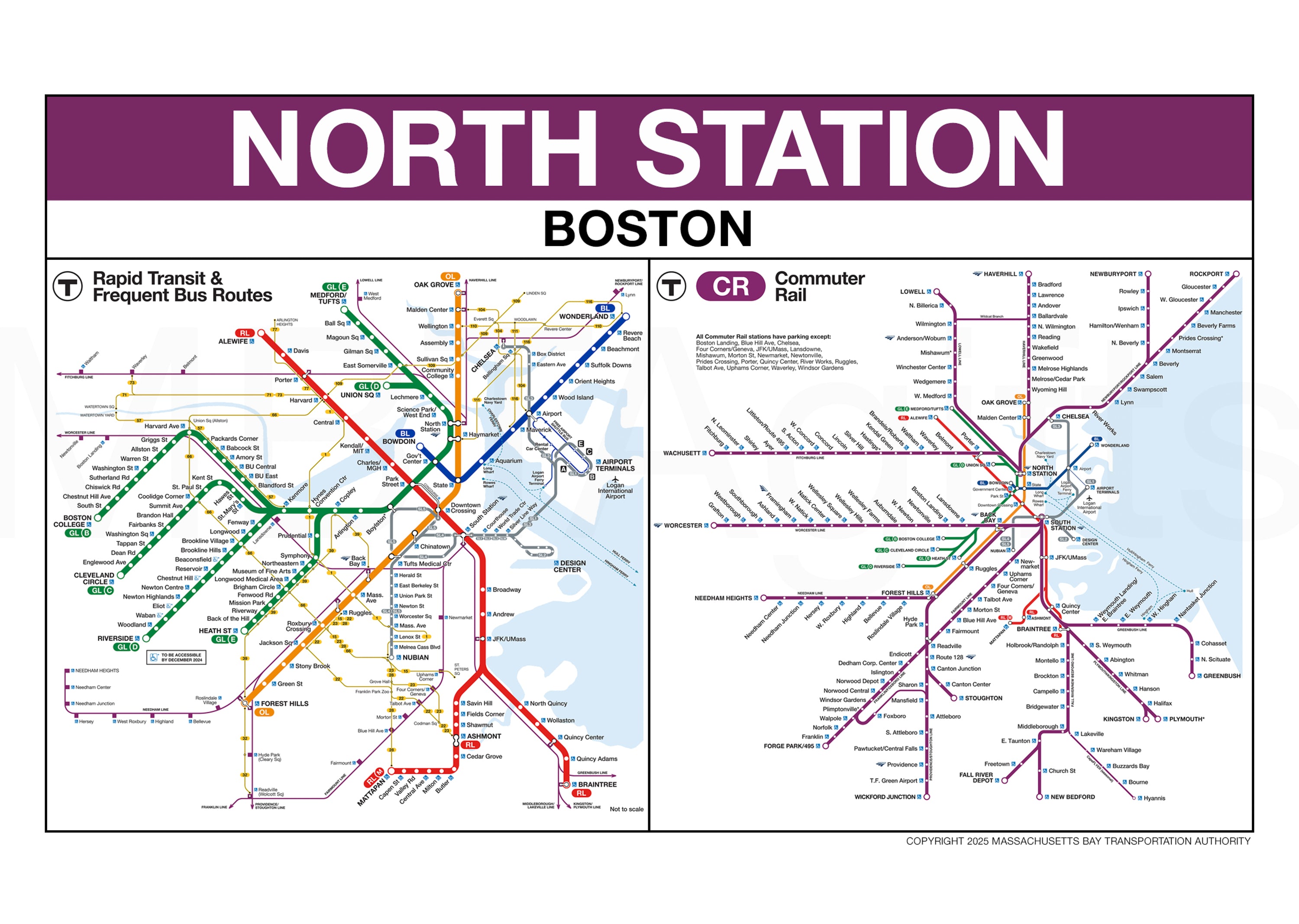 North Station transit map