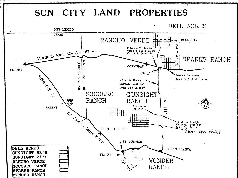 PSL survey section map