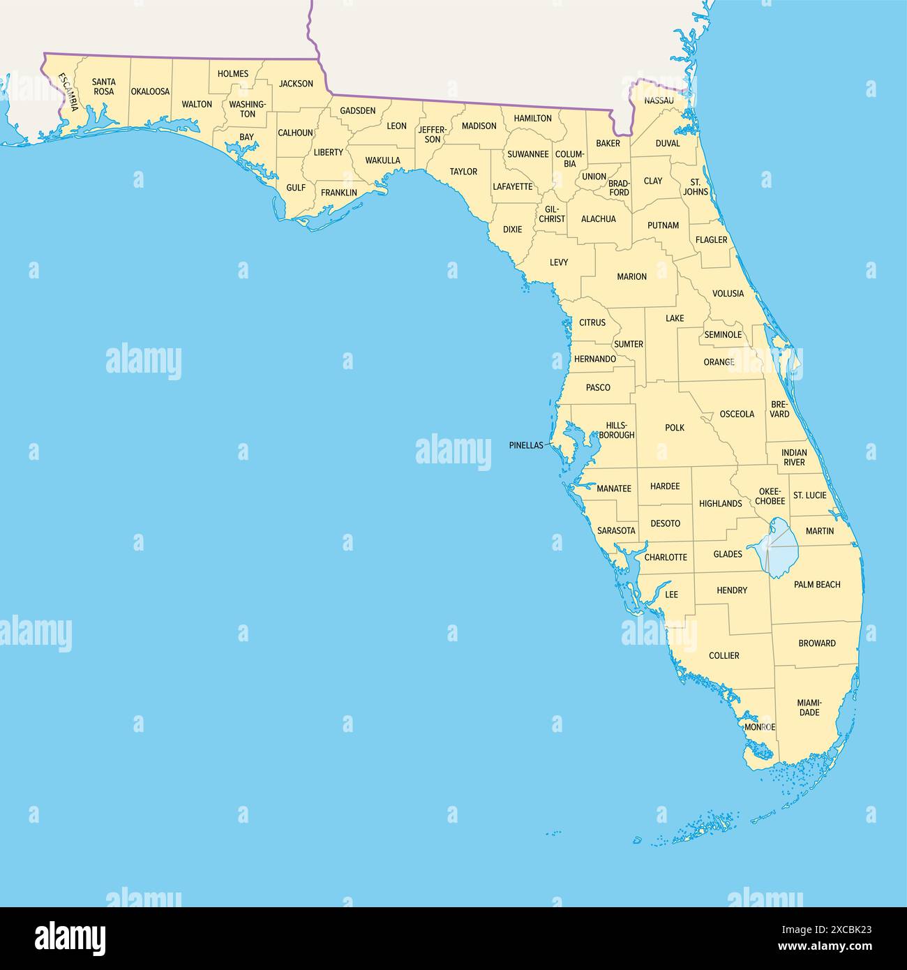 Palm Coast Florida map