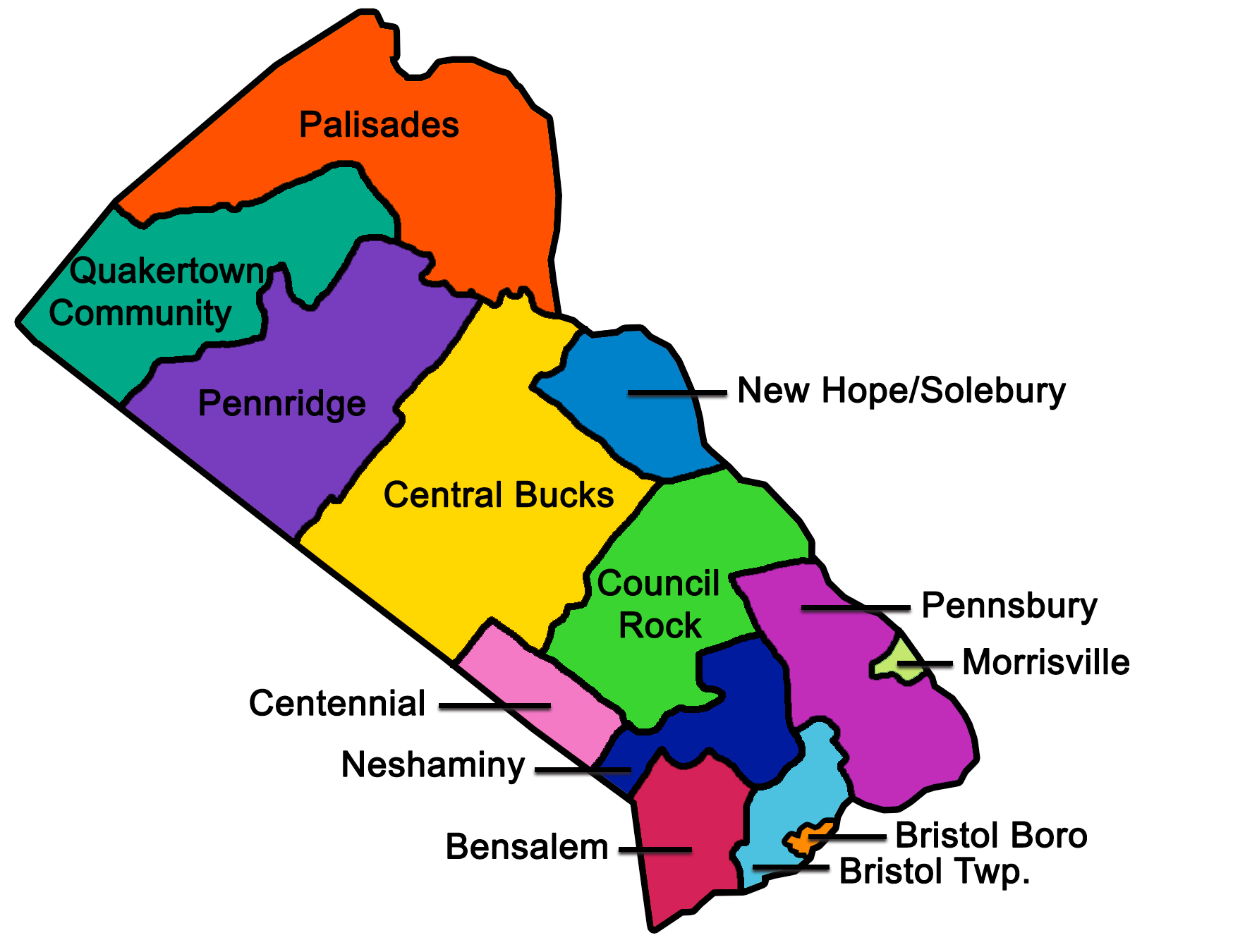 Parkland School District map