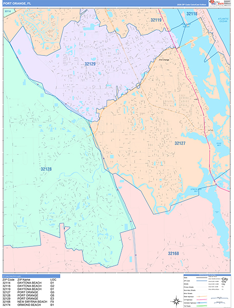 Port Orange neighborhoods map