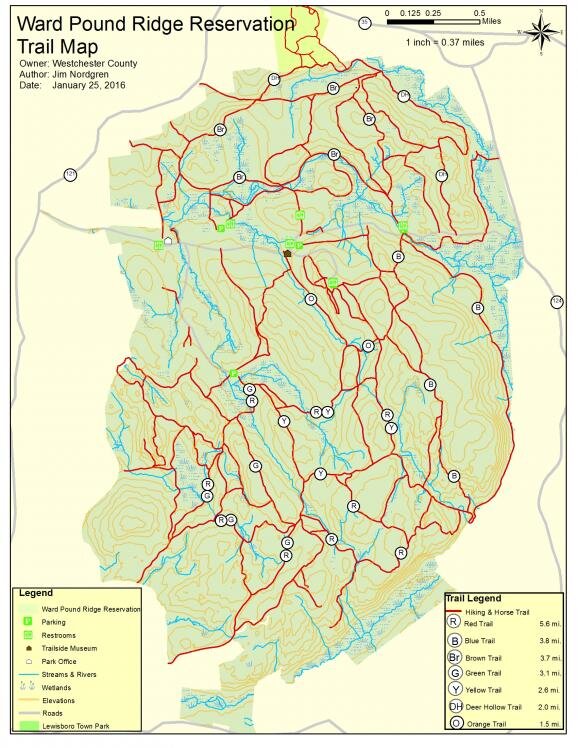 Pound Ridge Westchester map