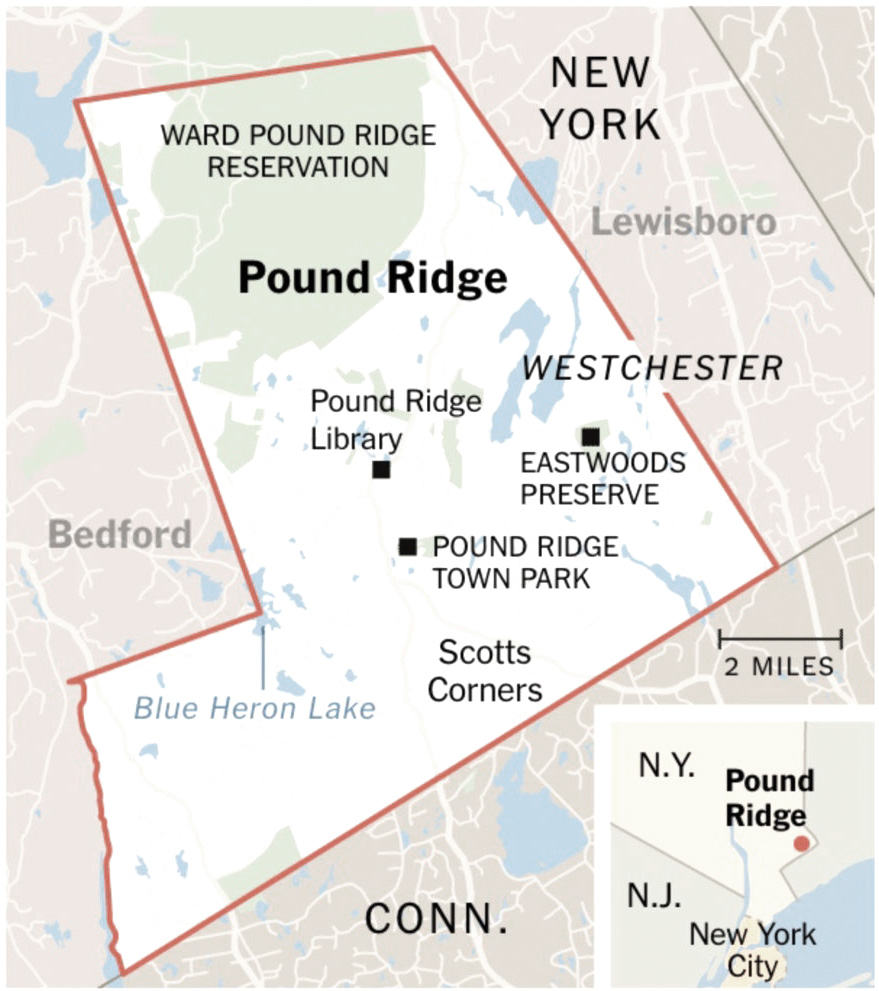 Pound Ridge zoning map