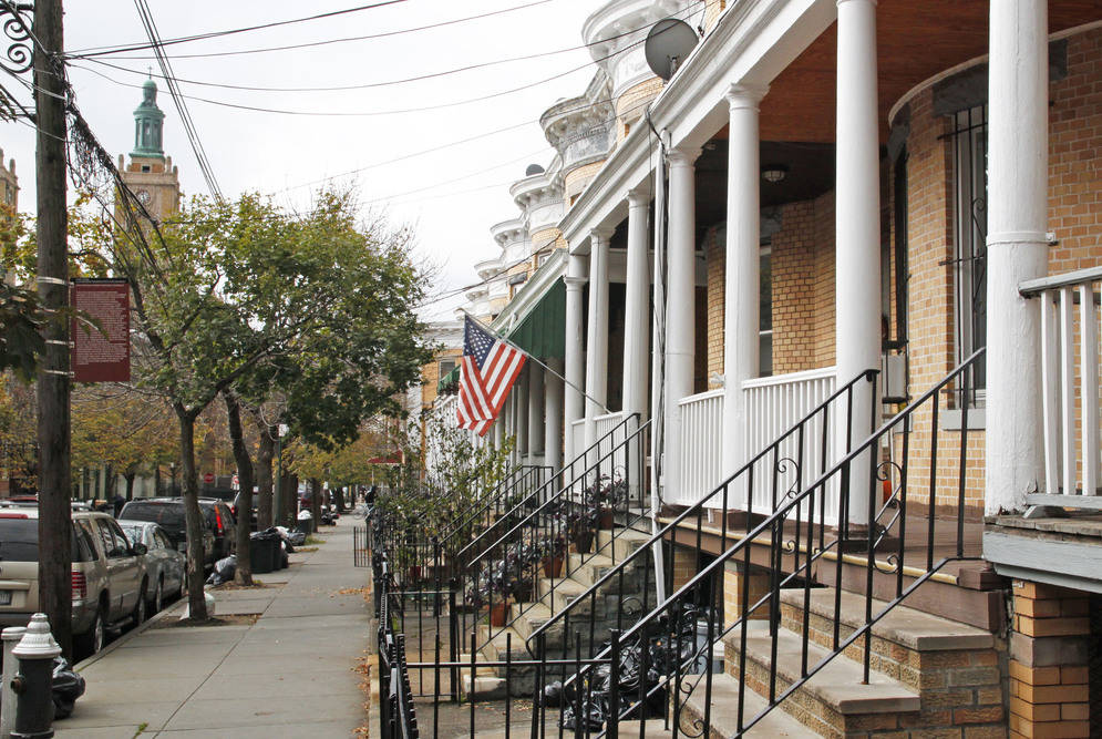 Ridgewood historic district rowhouses
