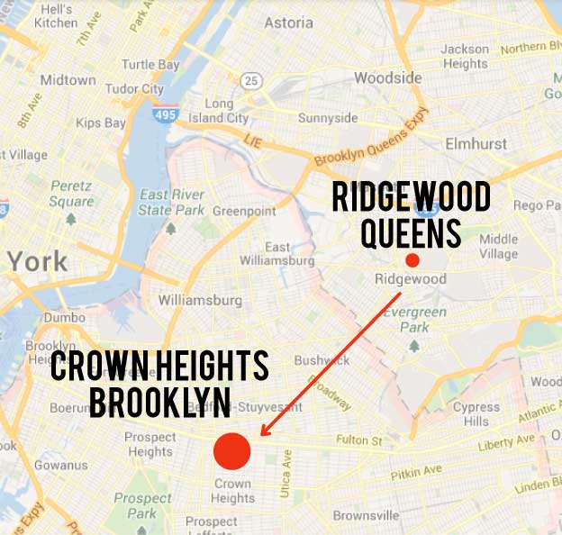 Ridgewood neighborhood map