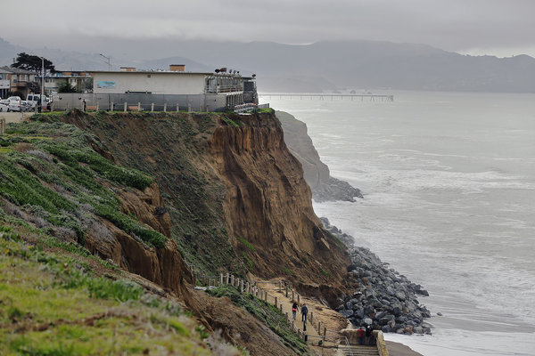 Sea Cliff bluff erosion
