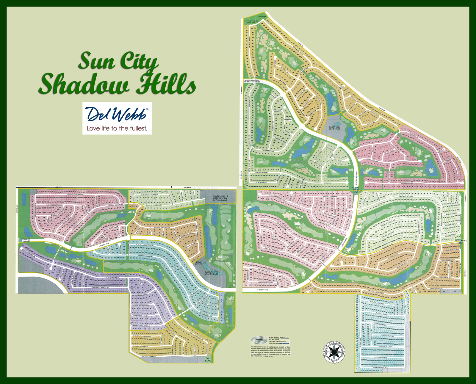 Shadow Hills hillside map
