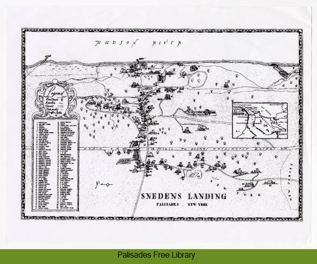 Snedens Landing map location