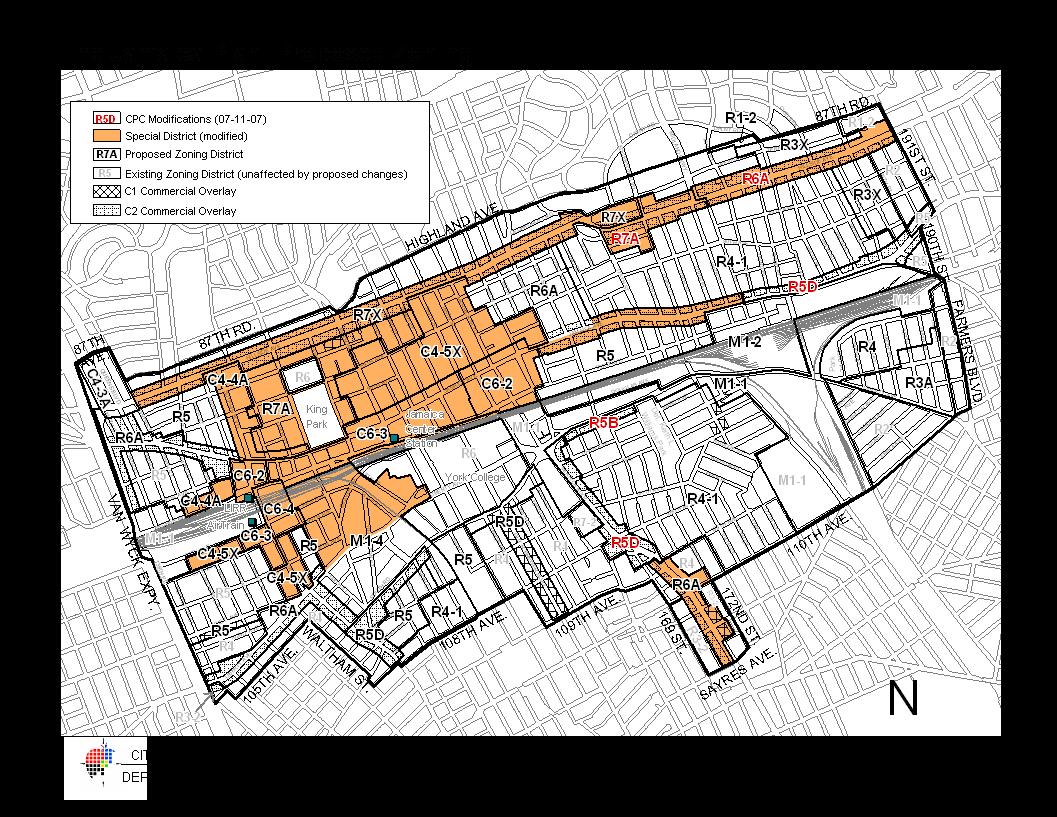 South Jamaica zoning map