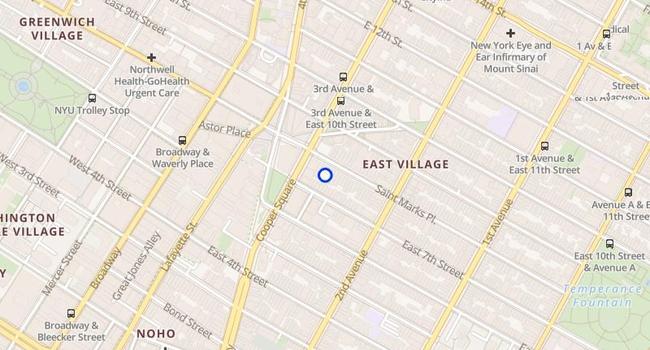 St Marks Place map