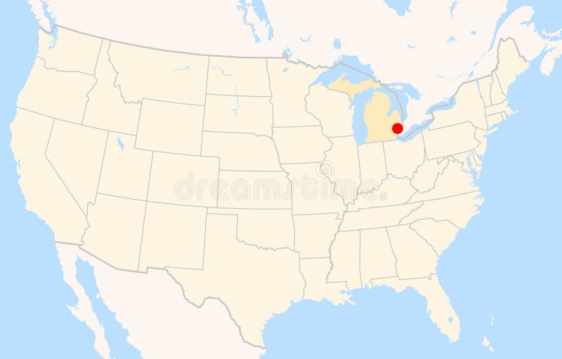 Sterling Heights Michigan map