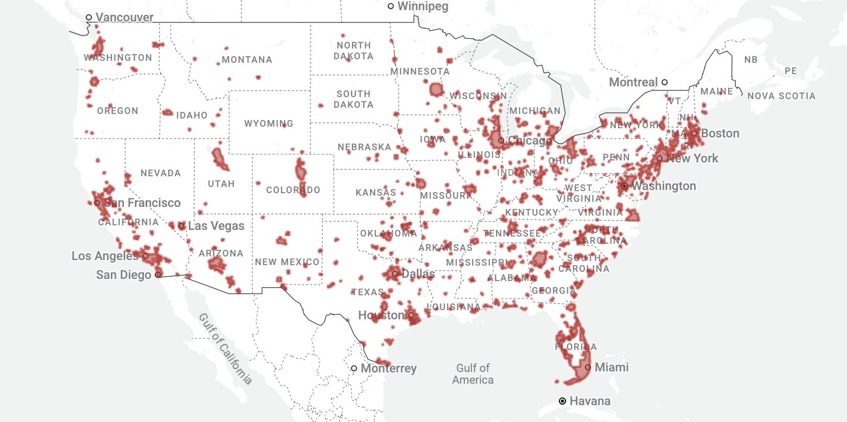 USDA loan eligibility map