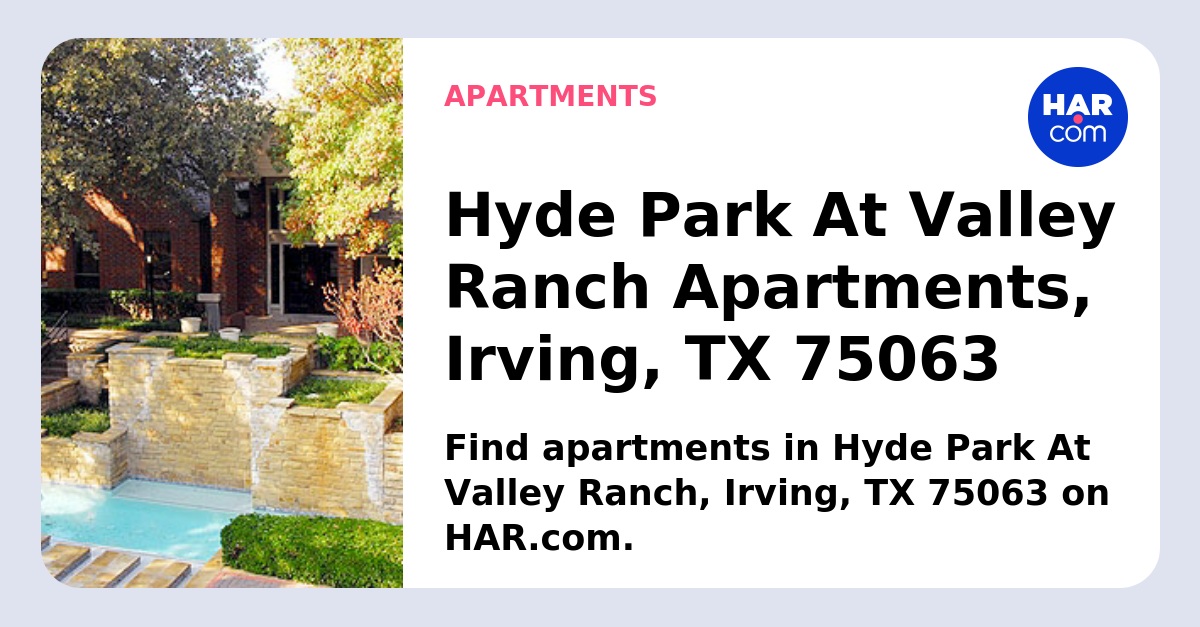Valley Ranch neighborhood location